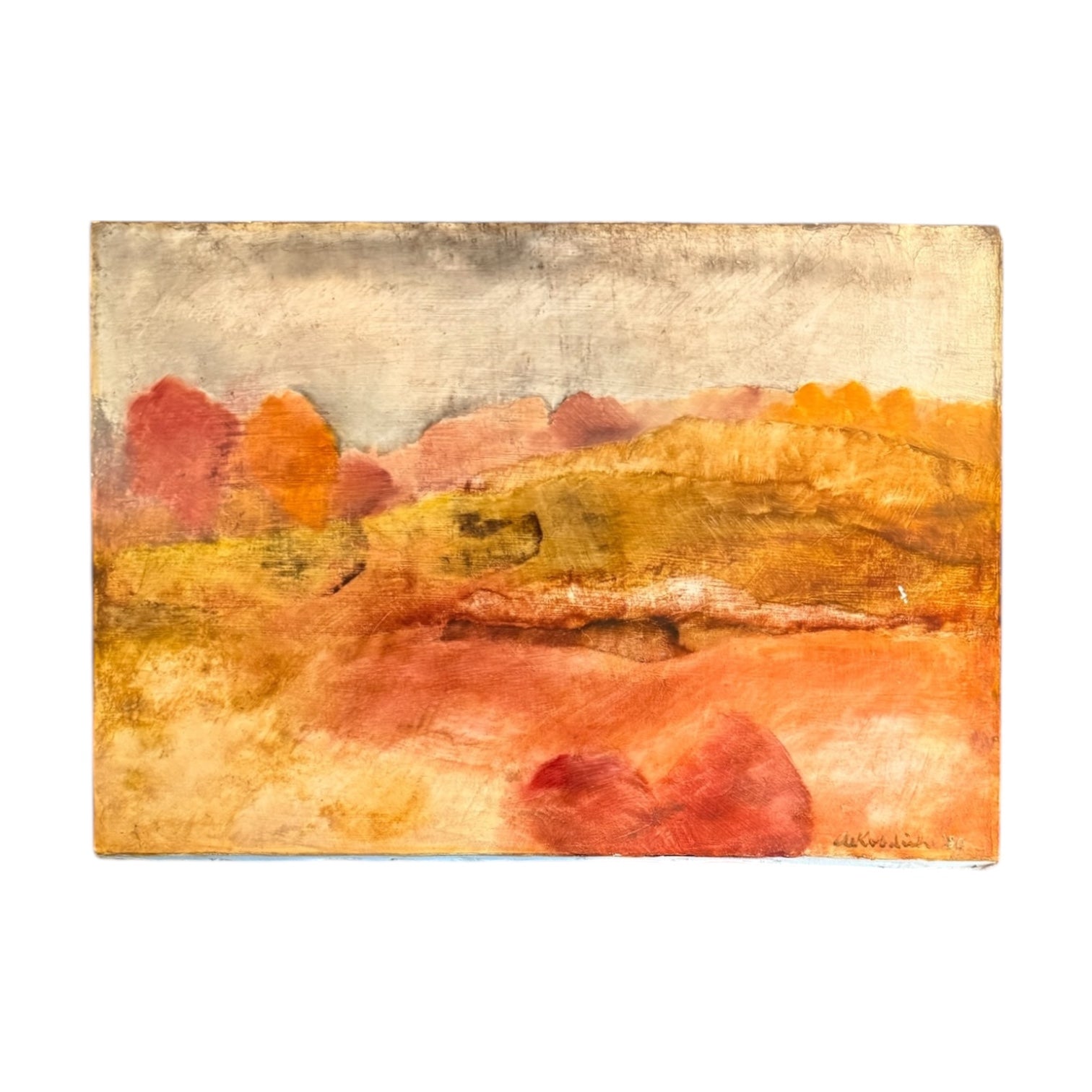 Oil Landscape in Warm Coloration