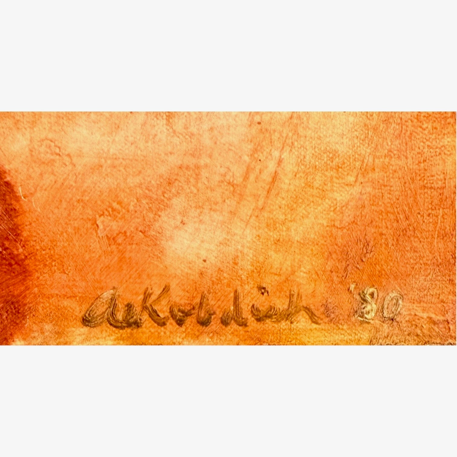 Oil Landscape in Warm Coloration