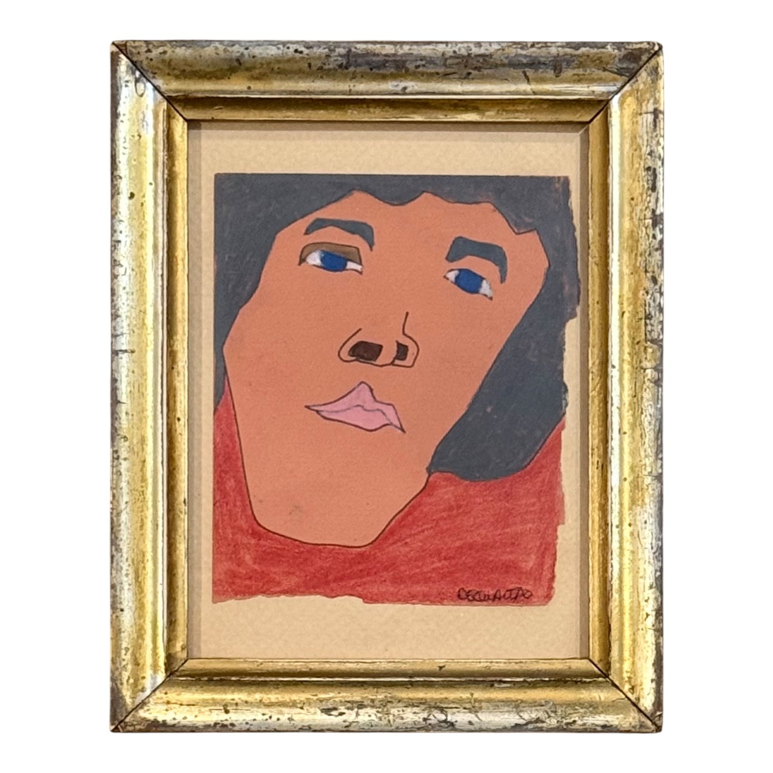 Reserved NB Portrait of Woman in 19th Century Gilt Frame