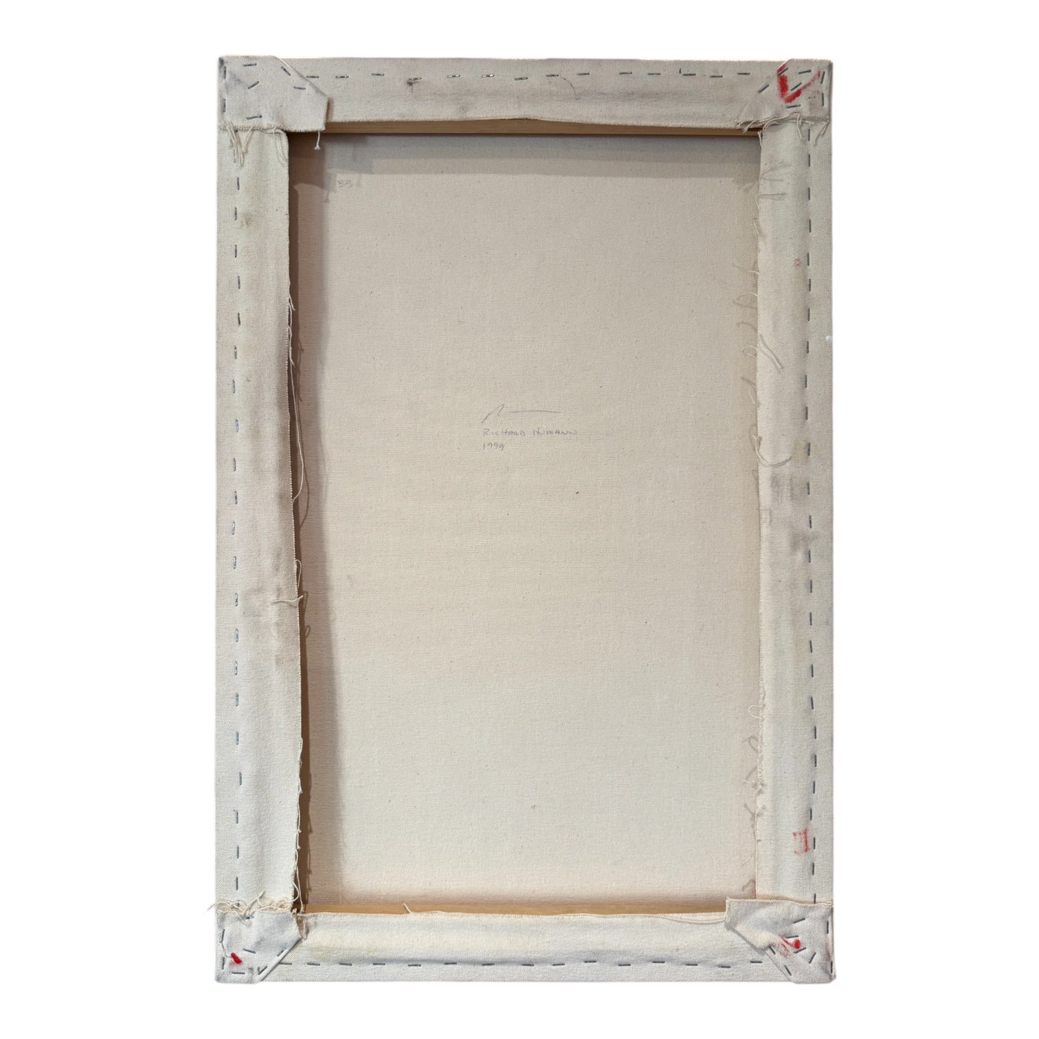 Bold Pattern Painting in Plum and White