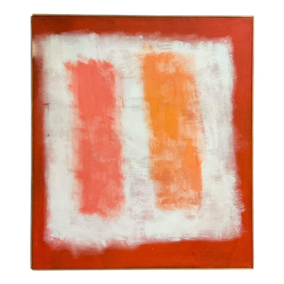 Vintage Colorfield in the Manner of Rothko, Shades of Coral