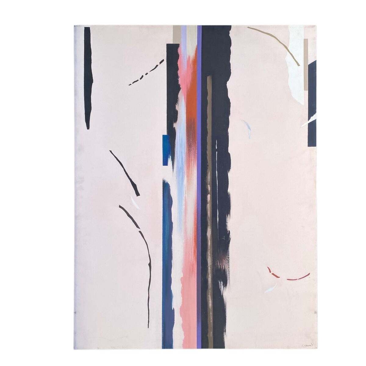 Abstract Oil on Canvas in the Manner of Clyfford Still