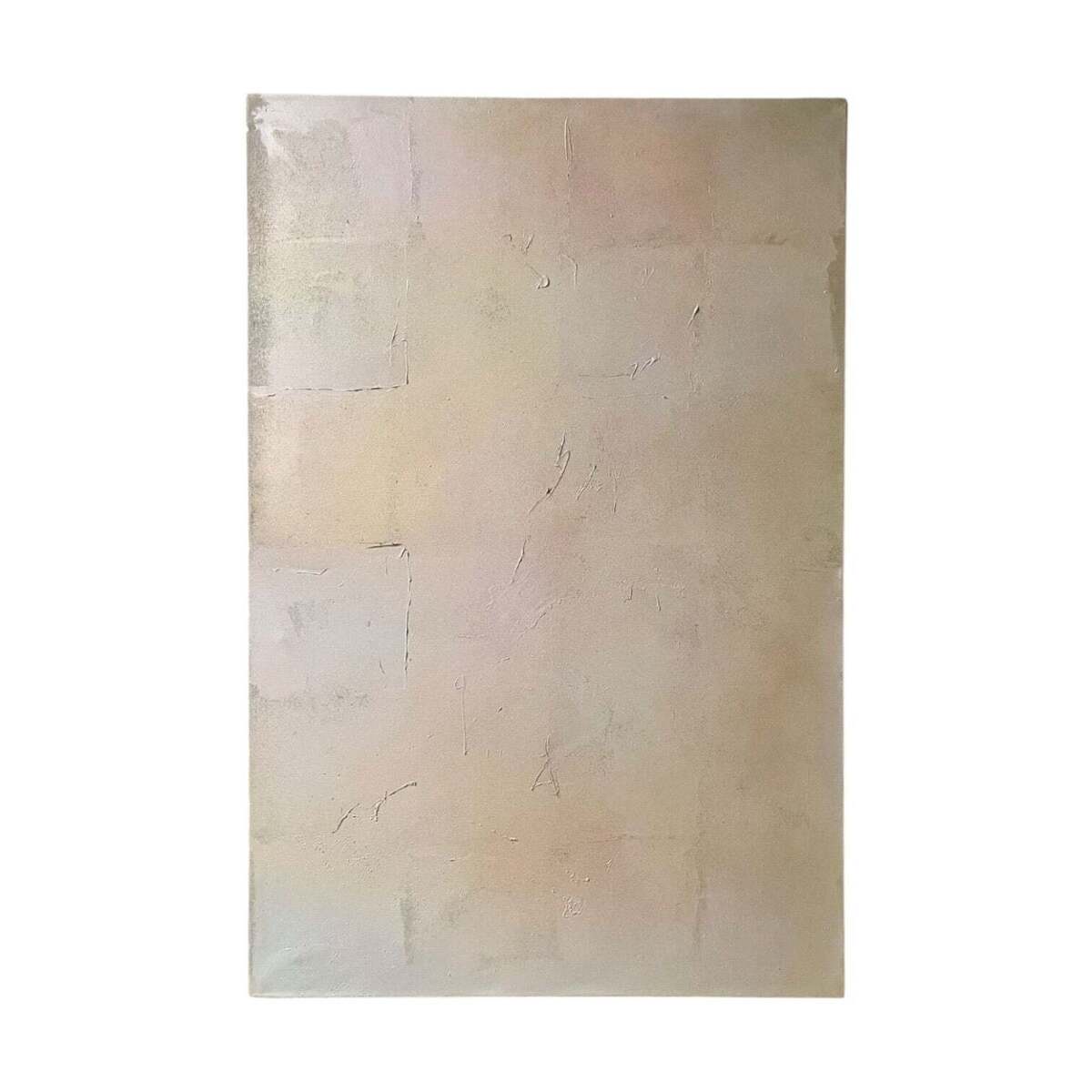 Monumental Colorfield Painting in Soft Parchment Tones