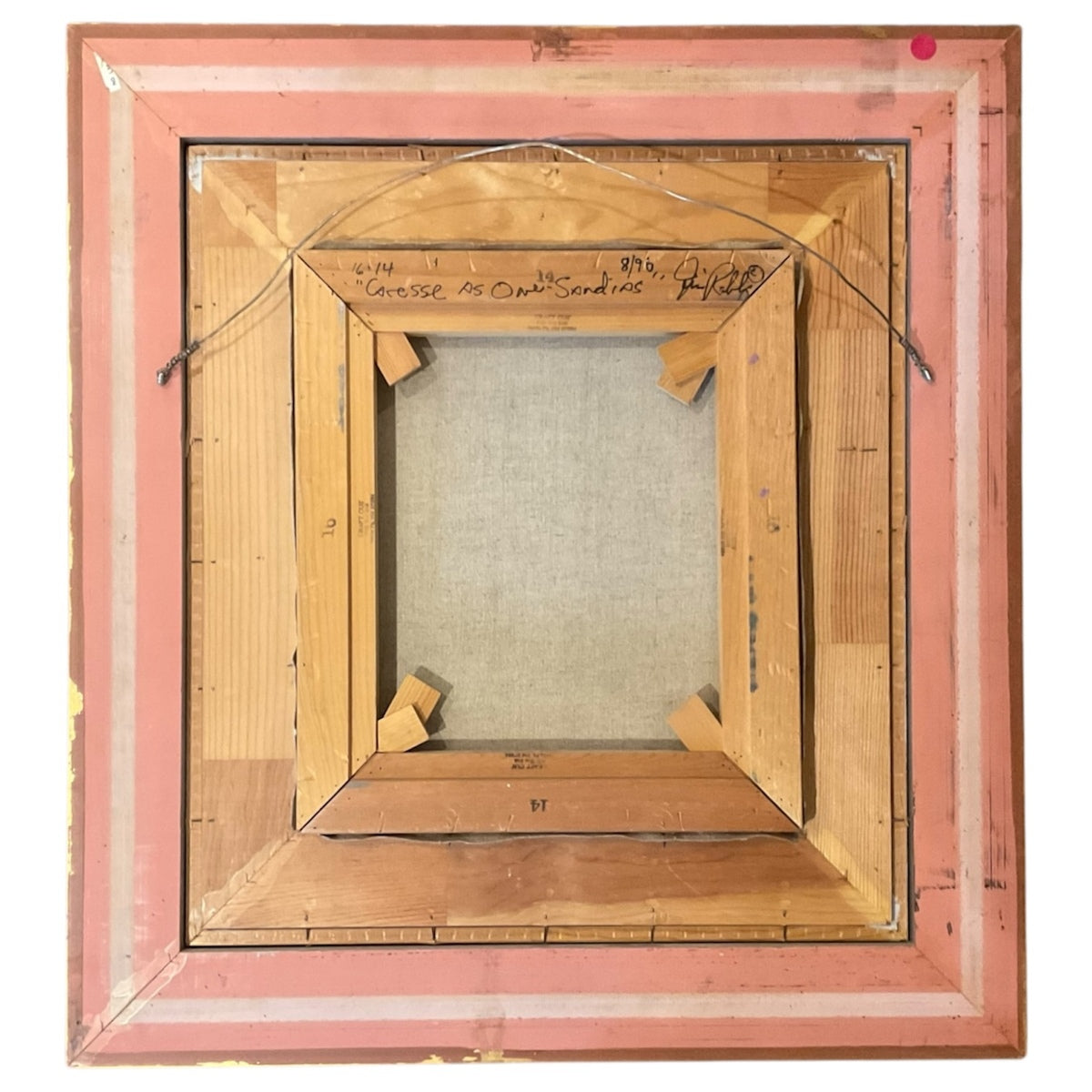 Heavy Impasto Landscape in Original Frame