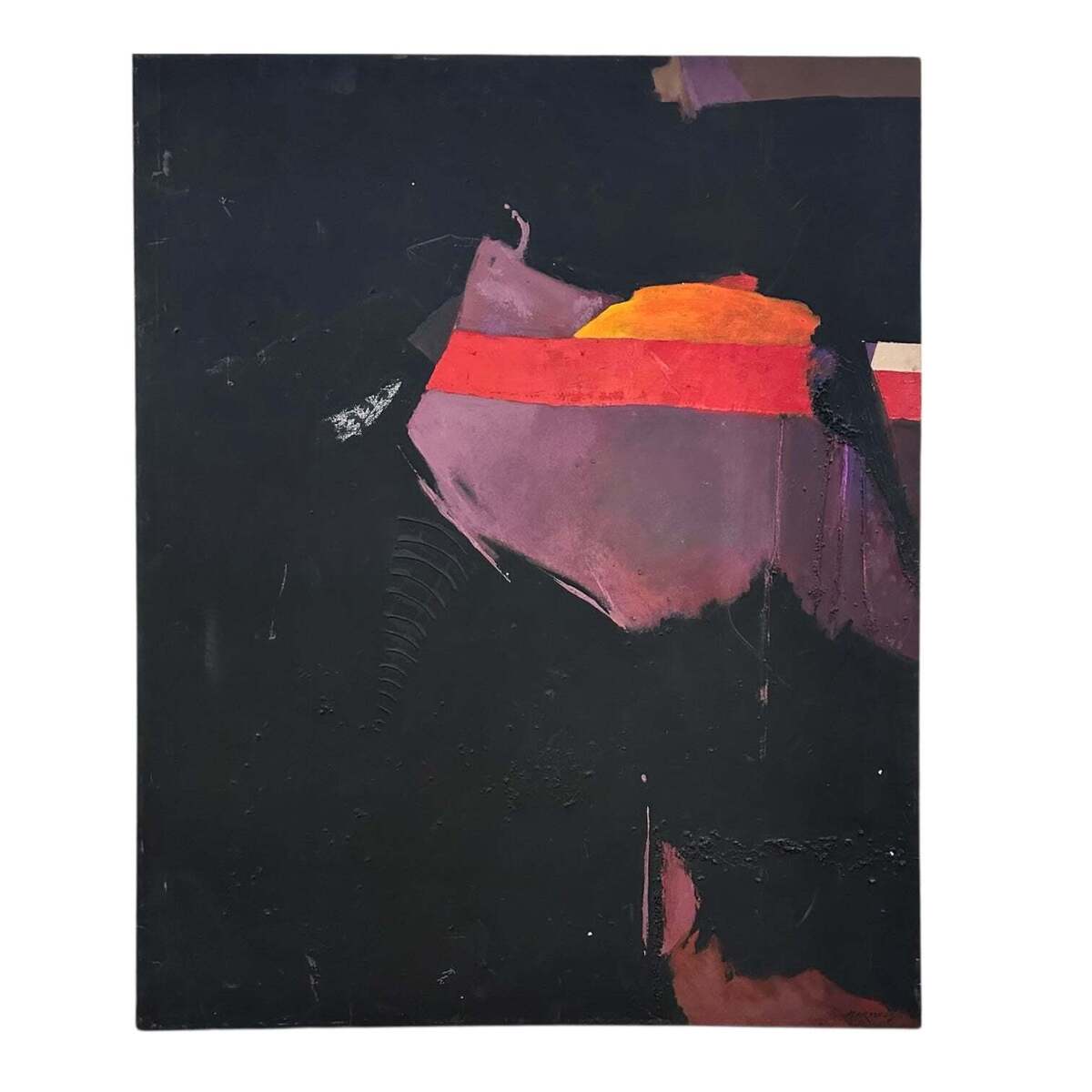 Bold Abstract with Texture in Bright Warm Tones