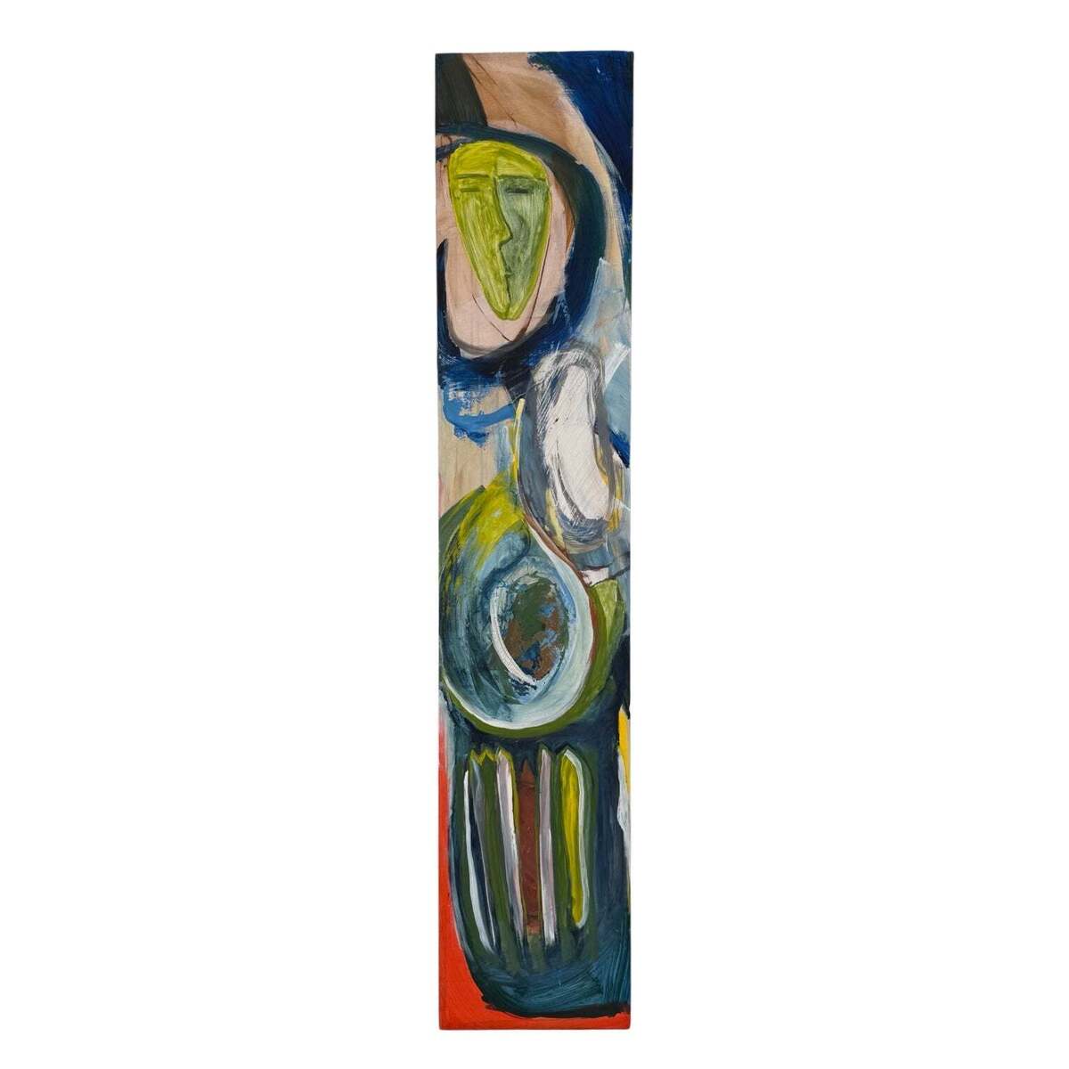 Abstract Expressionist Figurative Painting on Cradled Panel