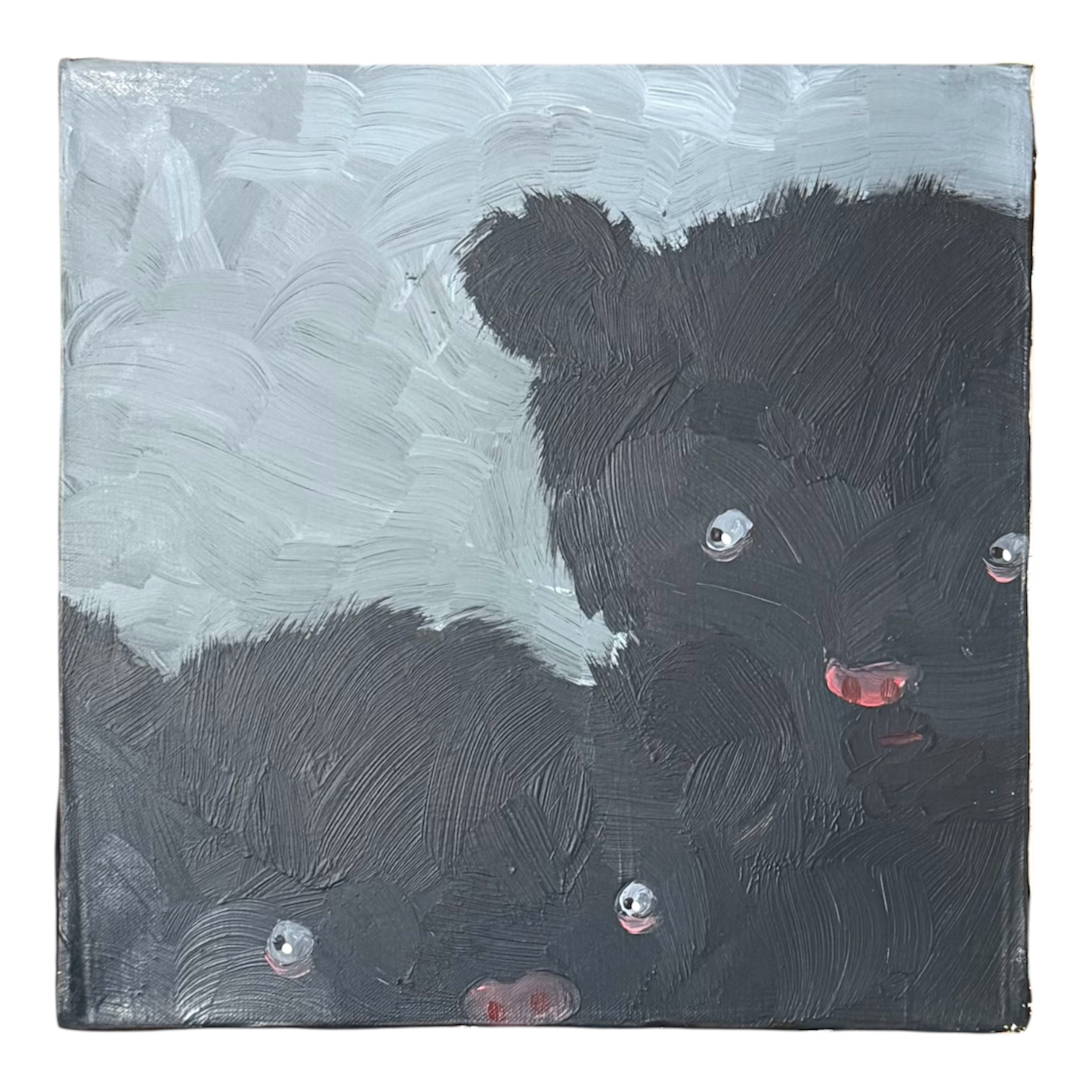 Pair of Baby Bear Cubs  in Black and Blue