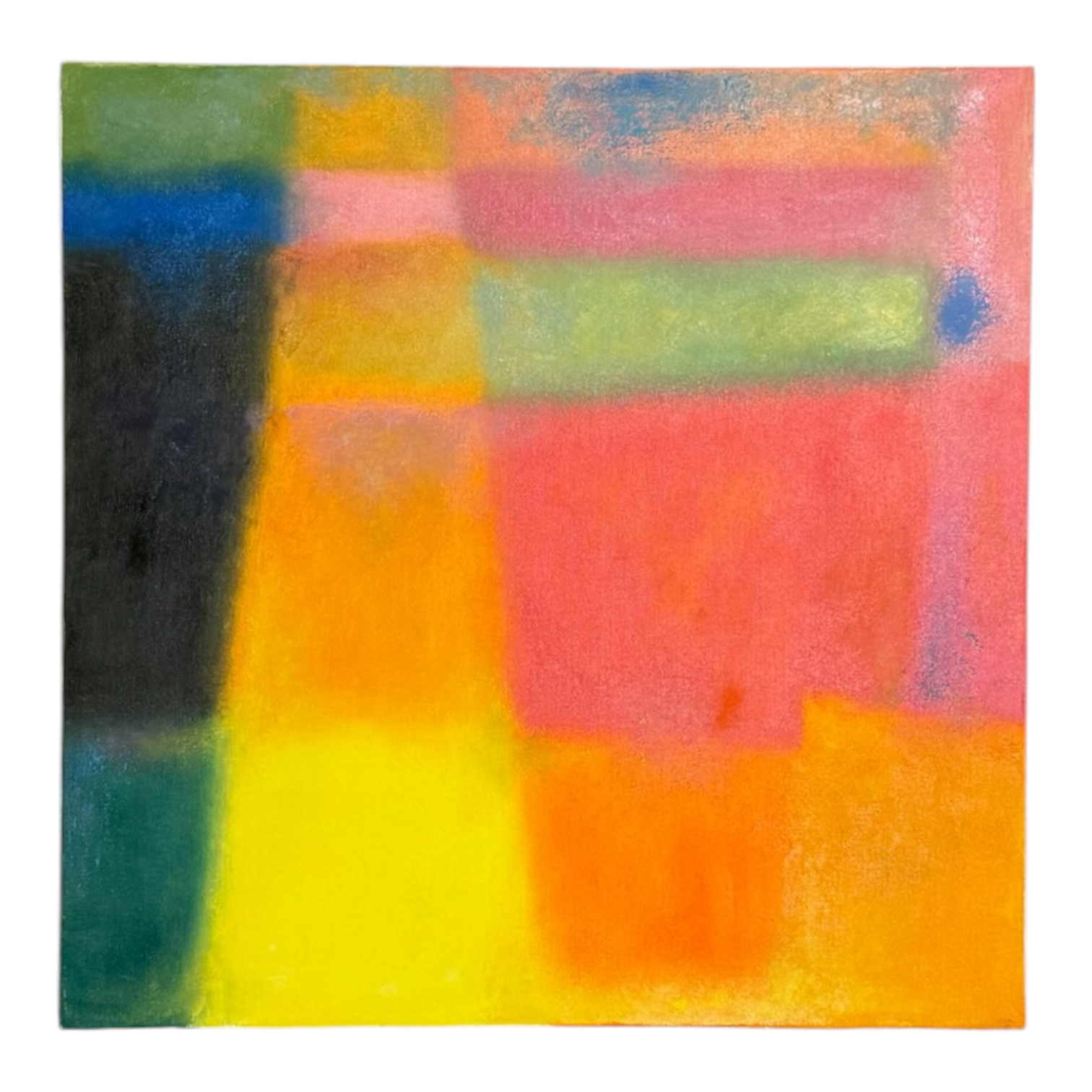 Soft Edge Abstract Painting in Luminous Coloration