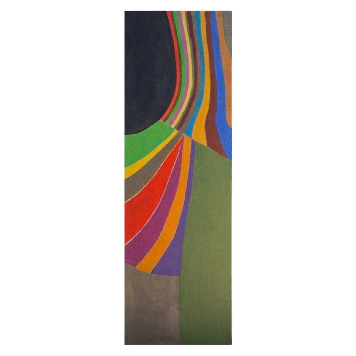 Boldly Colorful Color Blocked Abstract on Canvas #3