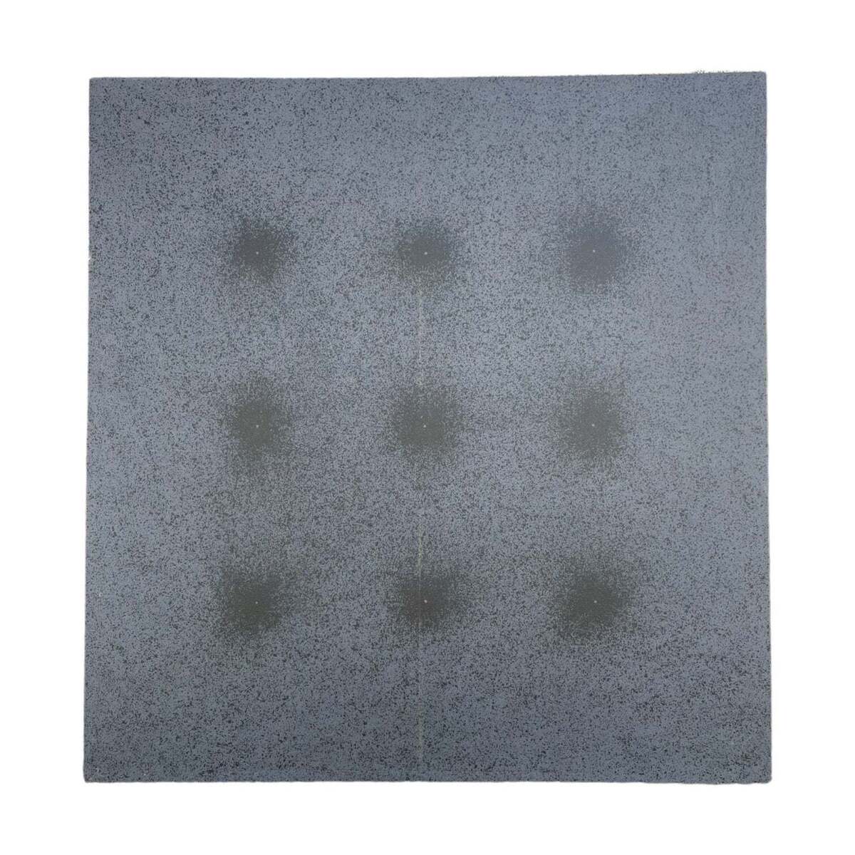 Monumental Graphic Painting in Blue-Gray