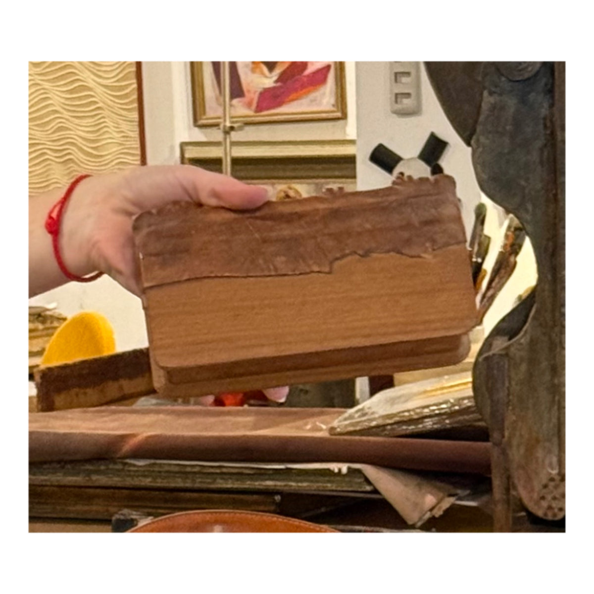Vintage Wood and Leather Box