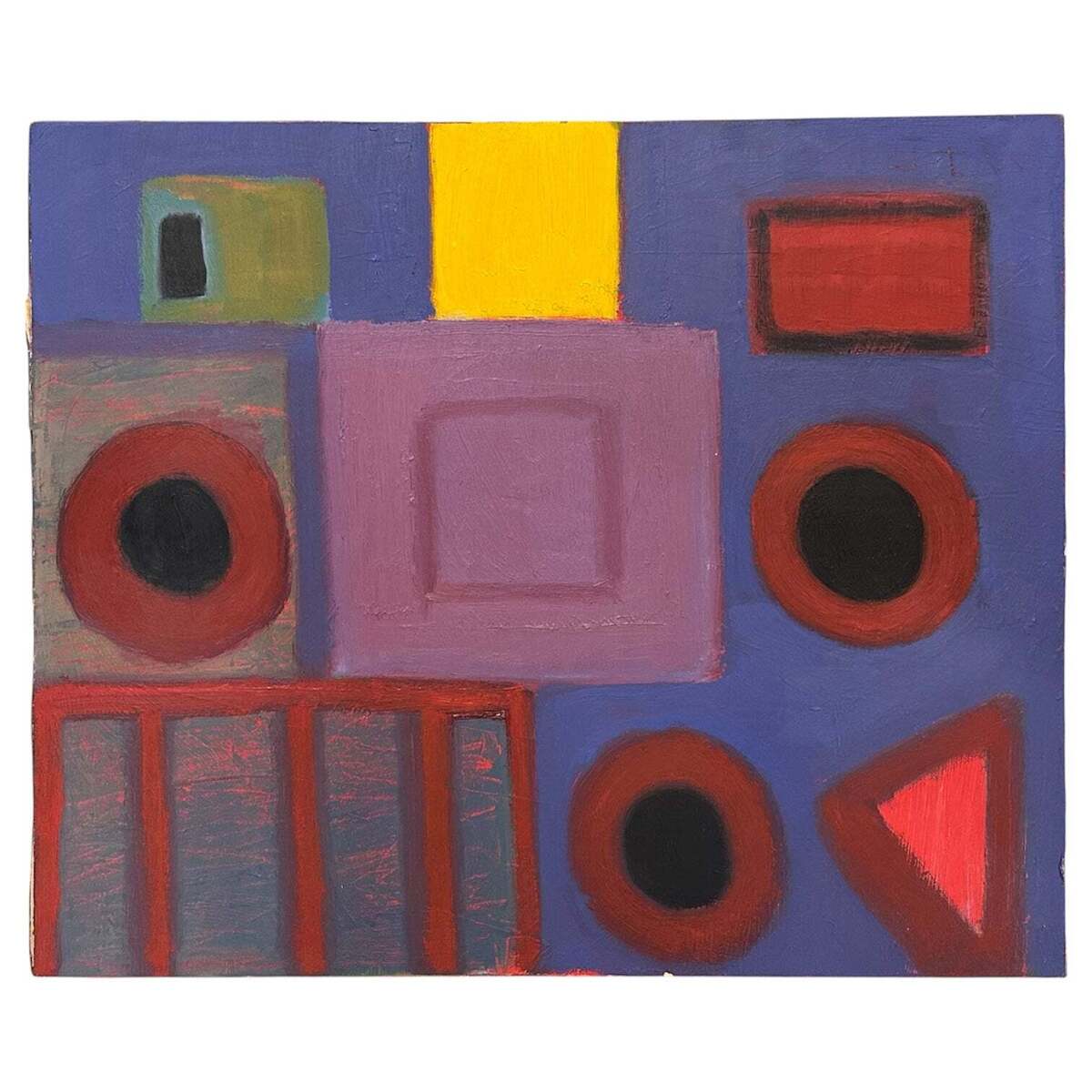 Minimalist Deconstructed Abstract in Jewel-Tones