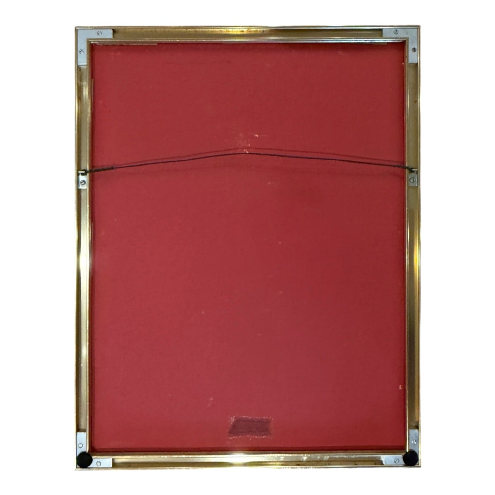 Painting of a Dapper Black Man in Fedora with Feather Original Metal Frame