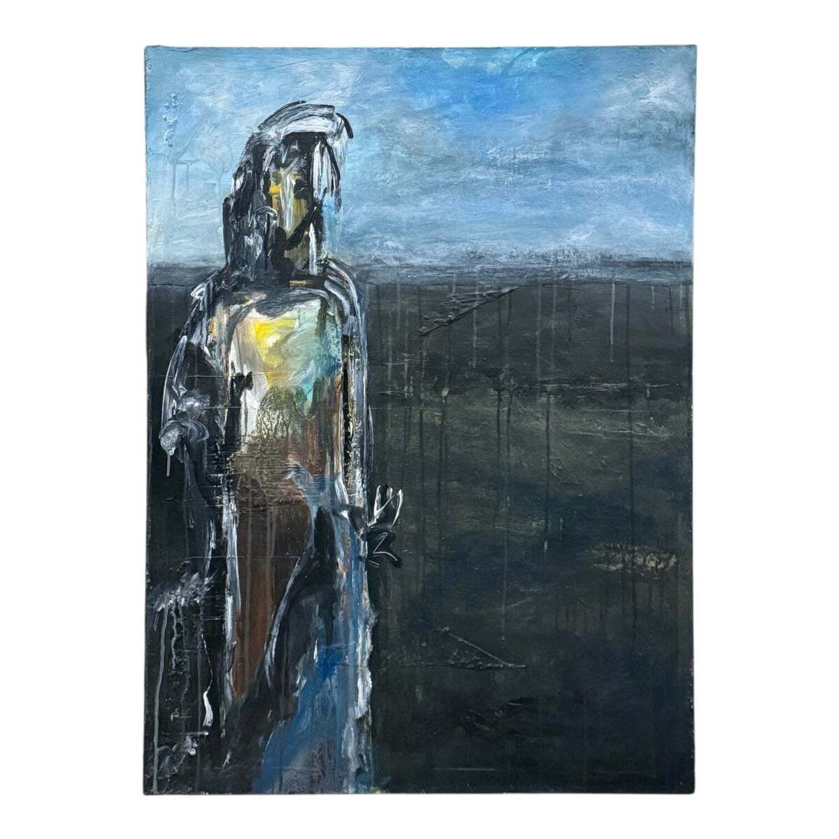 Oil Painting of Figure in Naturescape
