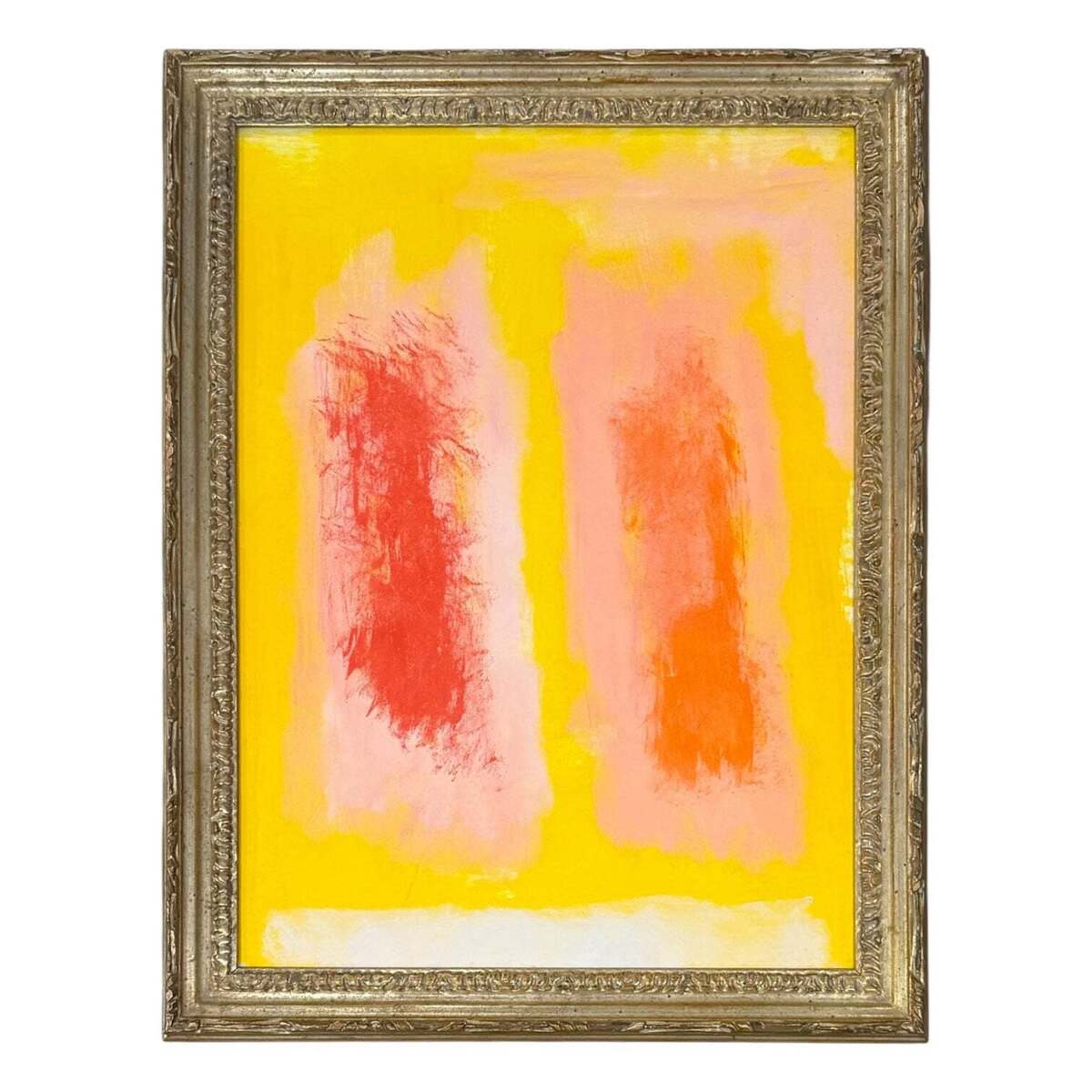 Brilliant Oil Painting in the Style of Mark Rothko in 19th Century Gilt Frame